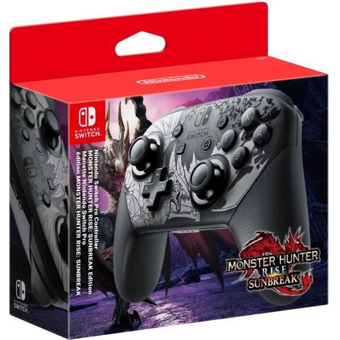 Nintendo Switch Pro Controller Monster Hunter Rise: Sunbreak Edition Bluetooth Manette de jeu AnalogiqueNumérique Nintendo Switch - vue 9