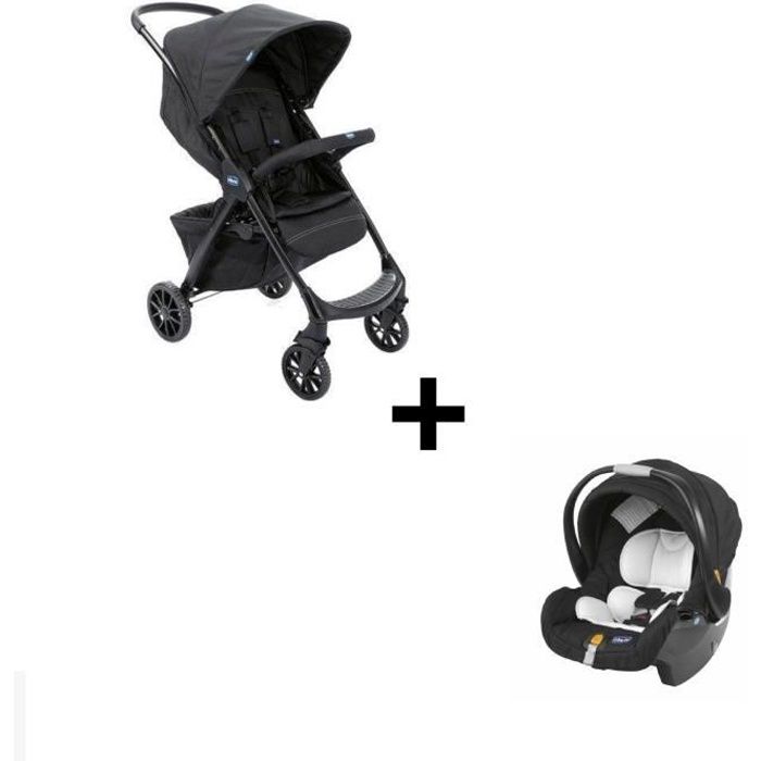 Poussette Double Together + sièges Key Fit CHICCO : Comparateur