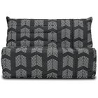 GRUHIER Banquette BZ COMFORT BULTEX - Tissu chevrons - Couchage 138 x 188 x 12 cm - BECCI
