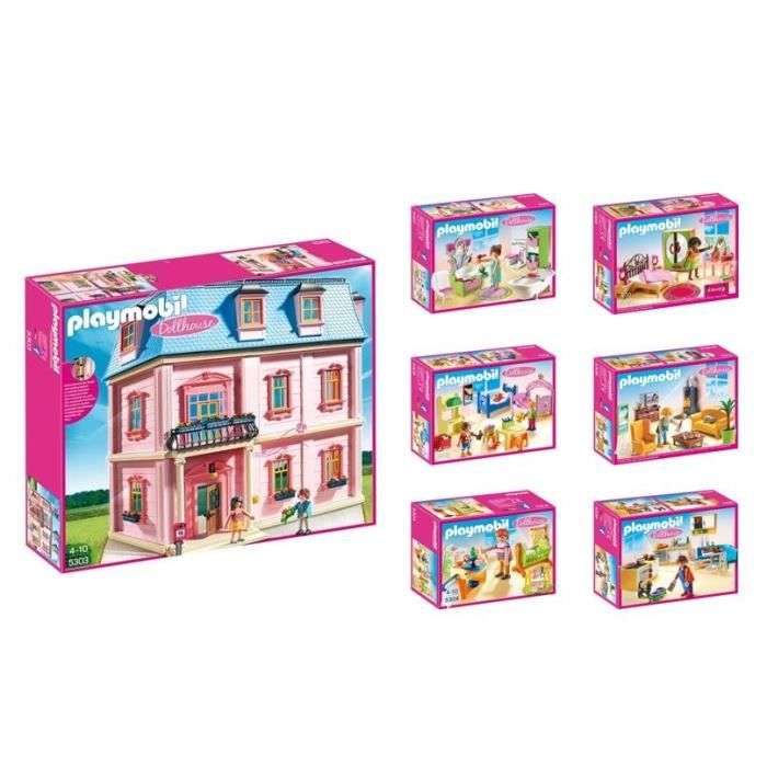 PLAYMOBIL - La Maison Traditionnelle Complète - Lot de 7 Boîtes - Cdiscount  Jeux - Jouets