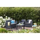 ALLIBERT BY KETER ALABAMA Salon de jardin aspect rotin