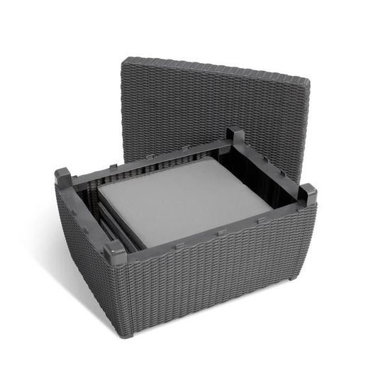 Salon De Jardin En Imitation Resine Tressee Allibert 5 Personnes