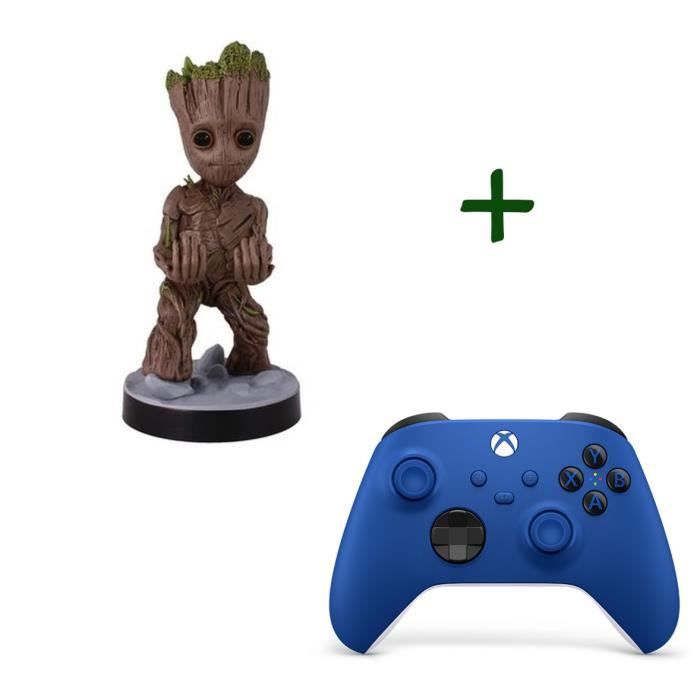 Manette Xbox Series nouvelle génération – Shock Blue – Bleu + Figurine  Toddler Groot - Support & Chargeur pour Manette - Cdiscount Jeux vidéo