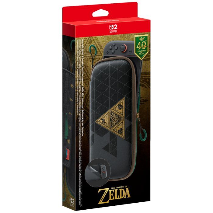 Pochette de transport et Protection d'écran pour Nintendo Switch 2 • Édition 40ème Anniversaire de The Legend of Zelda