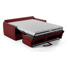 BRAND Canapé convertible express - AGATHE - Tissu Rouge - matelas 14cm - 175 x 100 x 87 cm