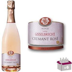 PETILLANT - MOUSSEUX Gisselbrecht - Crémant d'Alsace Rosé x6