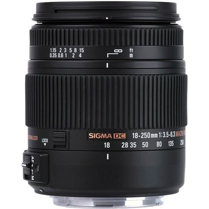 SIGMA 18250mm F3.56.3 DC MACRO OS HSM pour CANON Objectif pour