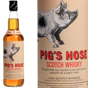 WHISKY BOURBON SCOTCH Pig's nose 70cl whisky