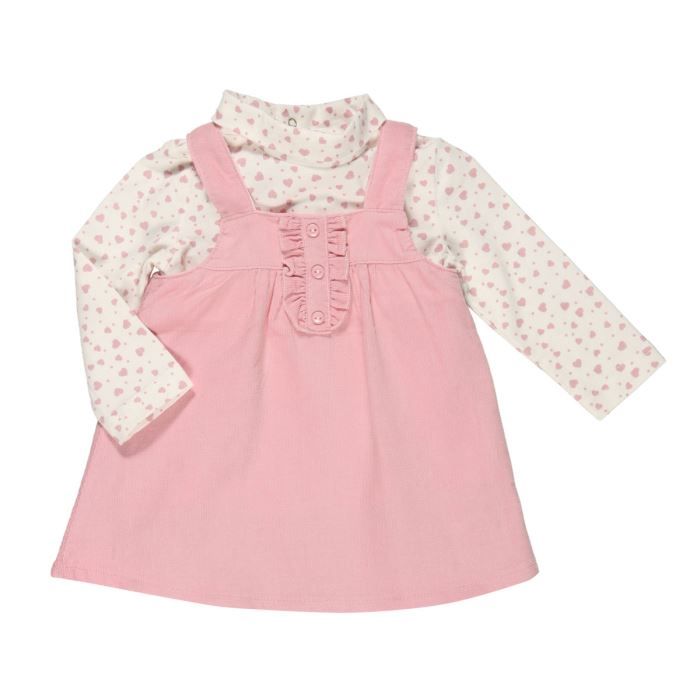 Bebe Reve Robe Bebe Fille Rose Et Beige Cdiscount Pret A Porter
