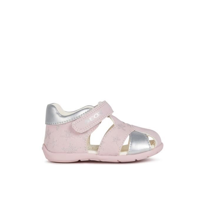 Geox Sandales Primi Passi B Elthan Rose Et Gris Argente Bebe Fille Rose Et Gris Argente Cdiscount Chaussures