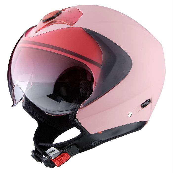 VEMAR casque jet modulable cikiqui rose mat - Cdiscount Auto