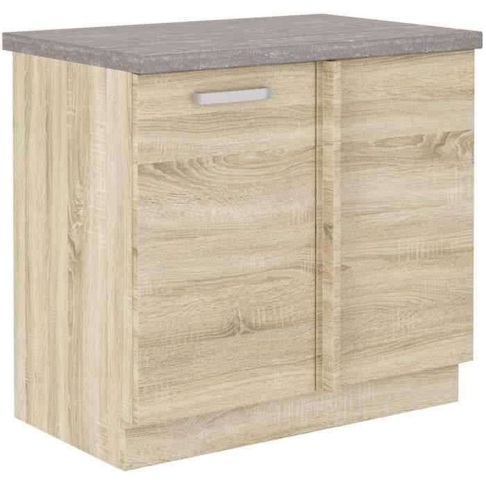 meuble cuisine 55 cm largeur