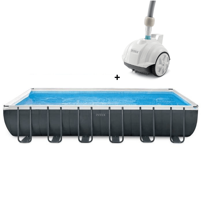 Kit Piscine hors sol tubulaire INTEX - Ultra XTR - 732 x 366 x 132 cm - Rectangulaire - 26364GN + Robot aspirateur fond - ZX50