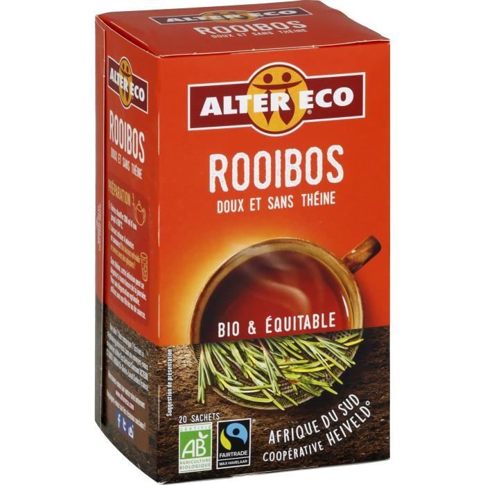 Rooïbos bio nature sans théine - Vente thé bio Couleur Café
