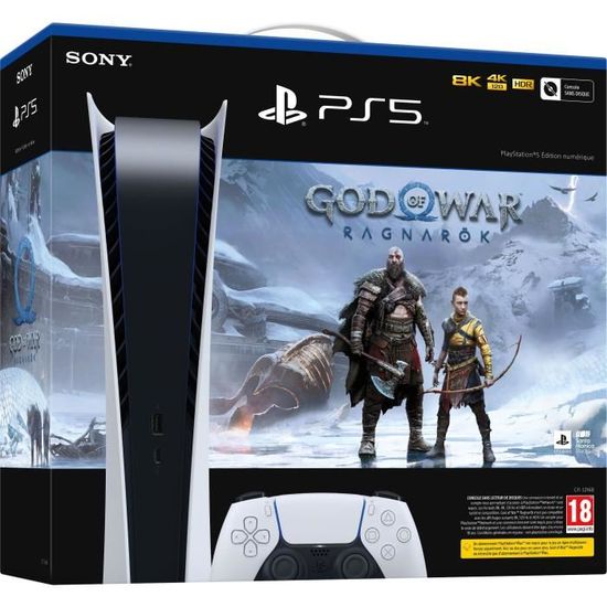 Console PlayStation 5 - Édition Digitale + God of War : Ragnarök