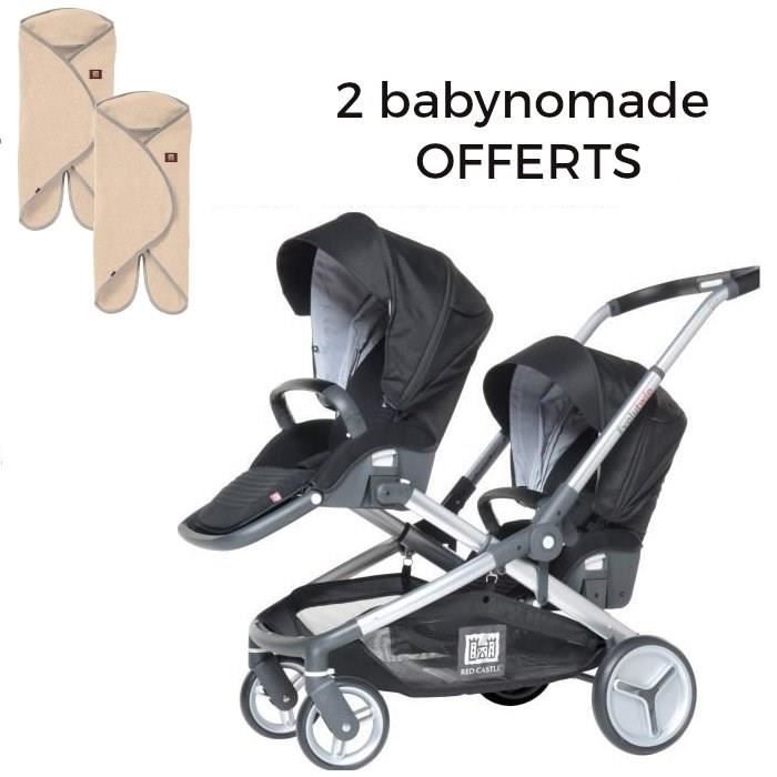 Pack poussette Evolutwin noir 2 Babynomade Offerts Cdiscount
