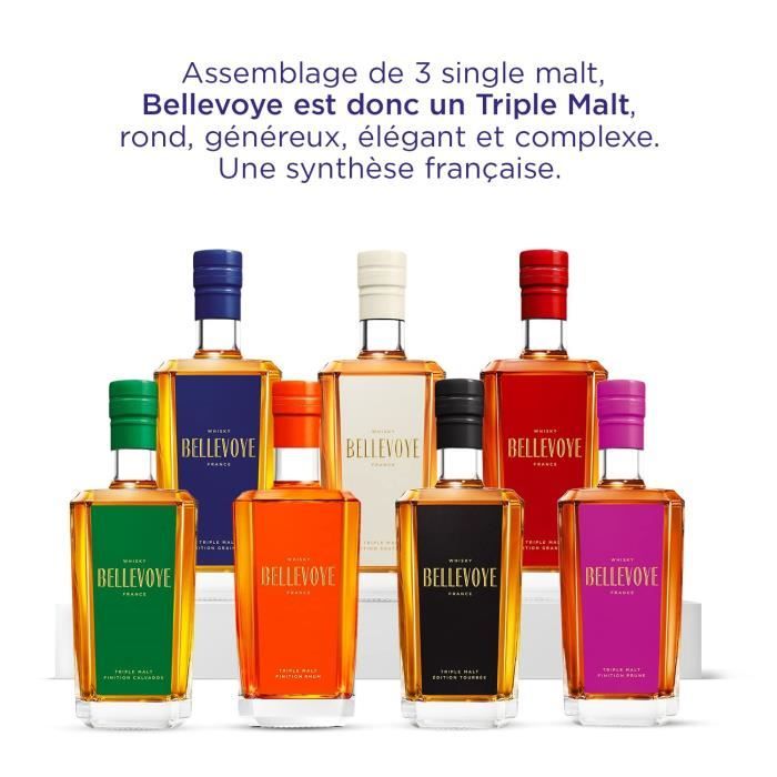 BELLEVOYE - Whisky - Origine : France - Coffret Tricolore Découverte Bleu,  Blanc Rouge - 3 * 20 cl - Achat / Vente BELLEVOYE - Coffret Découverte -  Cdiscount