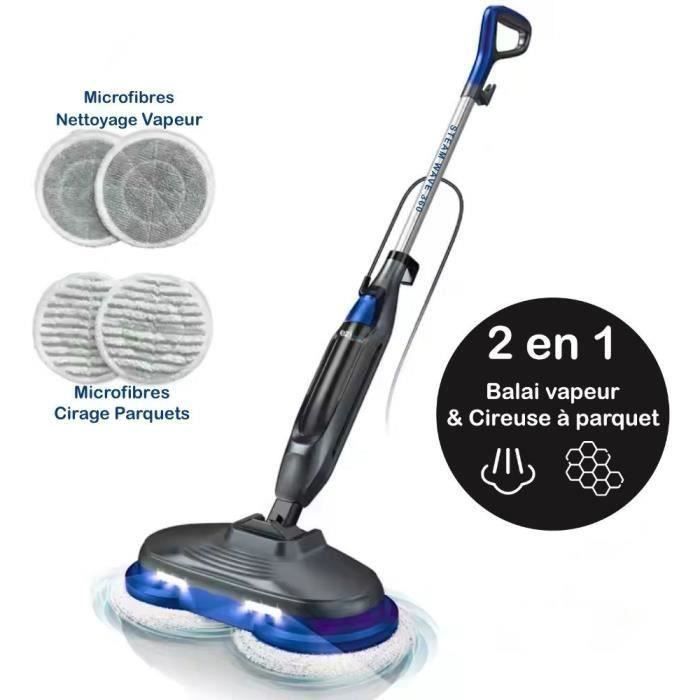 Balai Nettoyeur Vapeur EZICLEAN STEAMWAVE360 – 1200 W, Débit 24 g/min, Réservoir 450 ml - vue 9