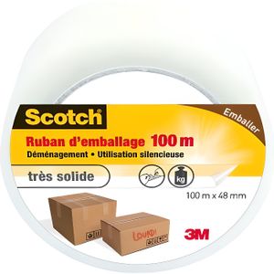 Scotch Ruban d'emballage Box Lock 48 mm x 20.3 m, 6 rouleaux