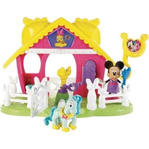ACCESSOIRE DE FIGURINE Ecurie Minnie - Fisher-Price - Avec figurine Minnie, poney et accessoires - Pour fille à partir de 2 ans