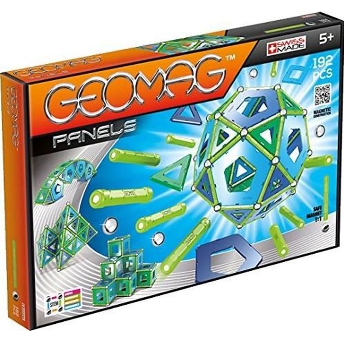 geomag panels jeu de construction magnétique 192 pcs