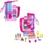 Polly Pocket-Maison de Rêve Barbie-Coffret avec 3 mini-figurines HWP11