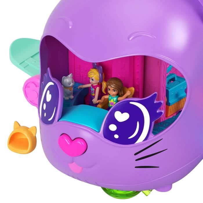 Polly Pocket Avion Chaton Transformable Coffret jouet de voyage
