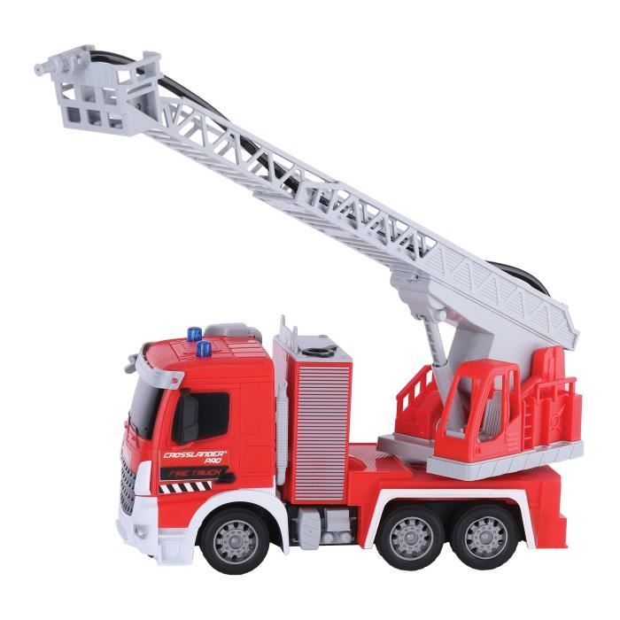 Camion de pompier télécommandé pour enfants,autobus scolaire RC avec son et  lumière,jouets Monster Truck rechargeables 2,4 GHz - Cdiscount Jeux - Jouets