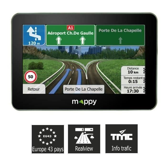 MAPPY X685, GPS Poidslourds 6", 43 pays Cartes & Trafic gratuits à