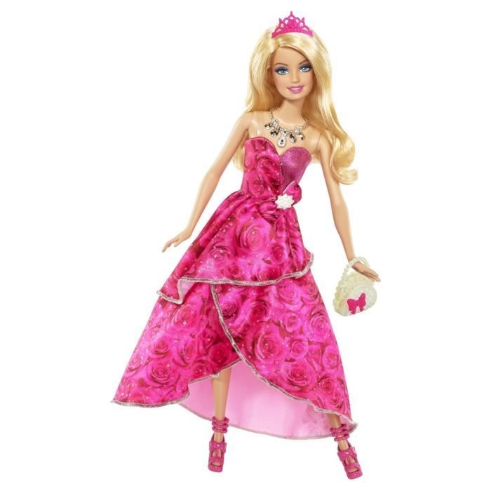 Poupée BARBIE Princesse Anniversaire - MATTEL - Robe rose - Enfant - A partir de 3 ans