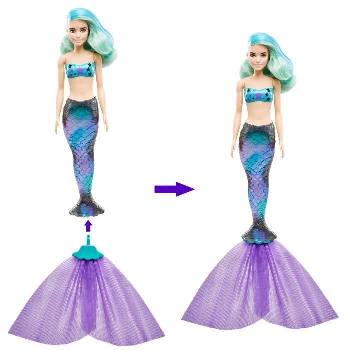 Barbie sirene couleur online magique