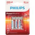 PHILIPS Piles LR03 / AAA Powerlife Alcaline - 1,5 V - Pack de 4-0