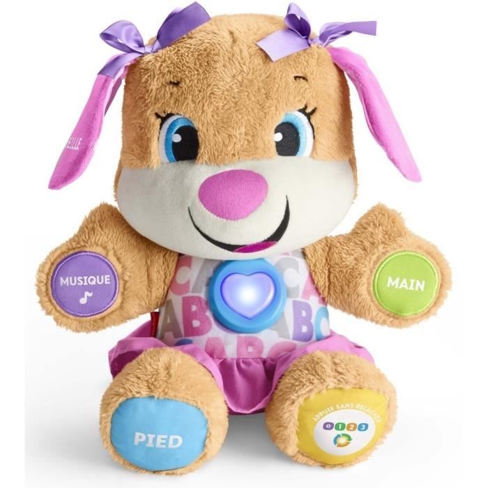 fisher-price - nouveau sis interactif - peluche interactive - 6 mois et +