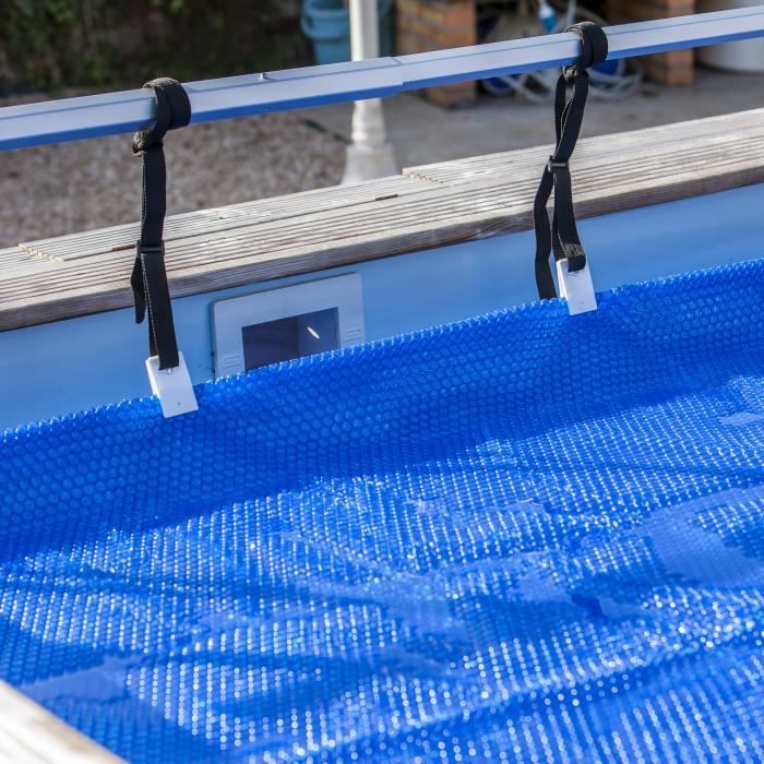 Gre 40135 Enrouleur Bâche Piscine Hors Sol Jusqu'à 6,50 M - Tube Télescopique Aluminium