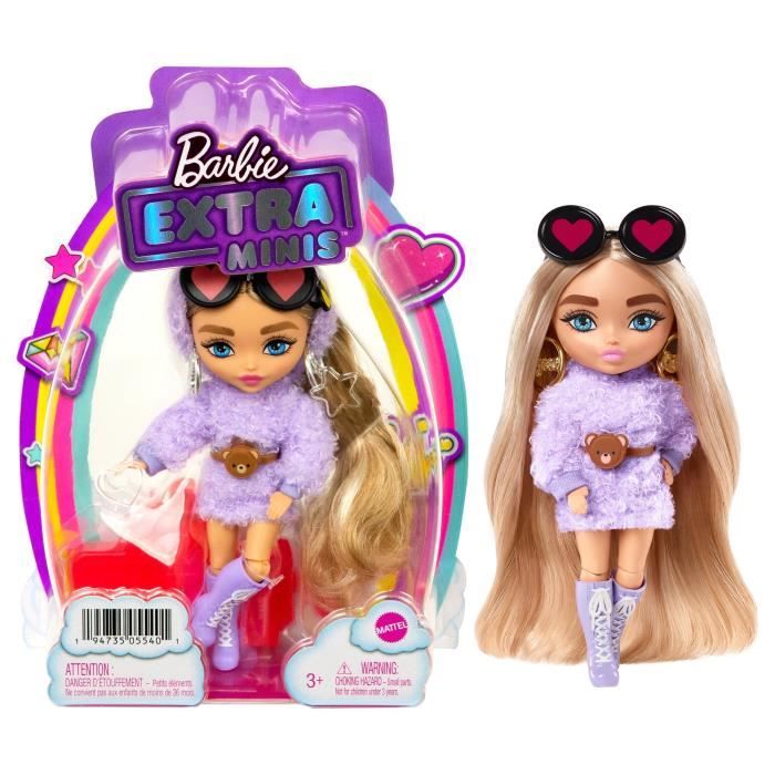 Barbie Brune Articulée Avec Robe Arc-en-ciel Extra Multicolore