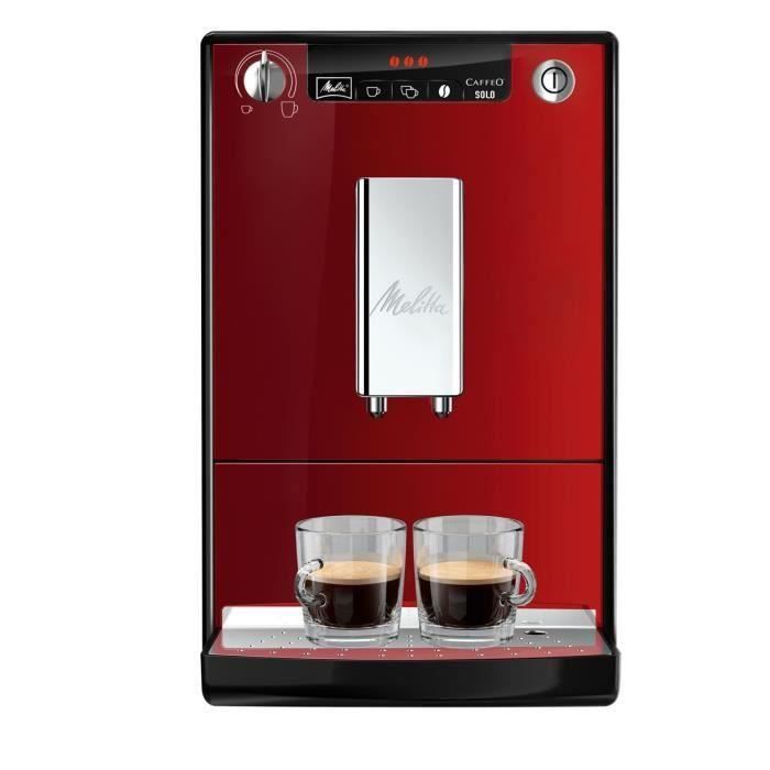 MELITTA E950-104 Machine expresso automatique avec broyeur Caffeo Solo - Rouge