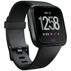 FITBIT VERSA Montre-coach connectée - Noire FB505GMBK-EU FITBIT VERSA Montre-coach connectée - Noire FB505GMBK-EU