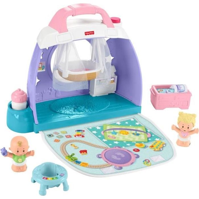 FISHER-PRICE Little People Babies La Chambre des Bébés - Figurines premier âge - Violet - Mixte