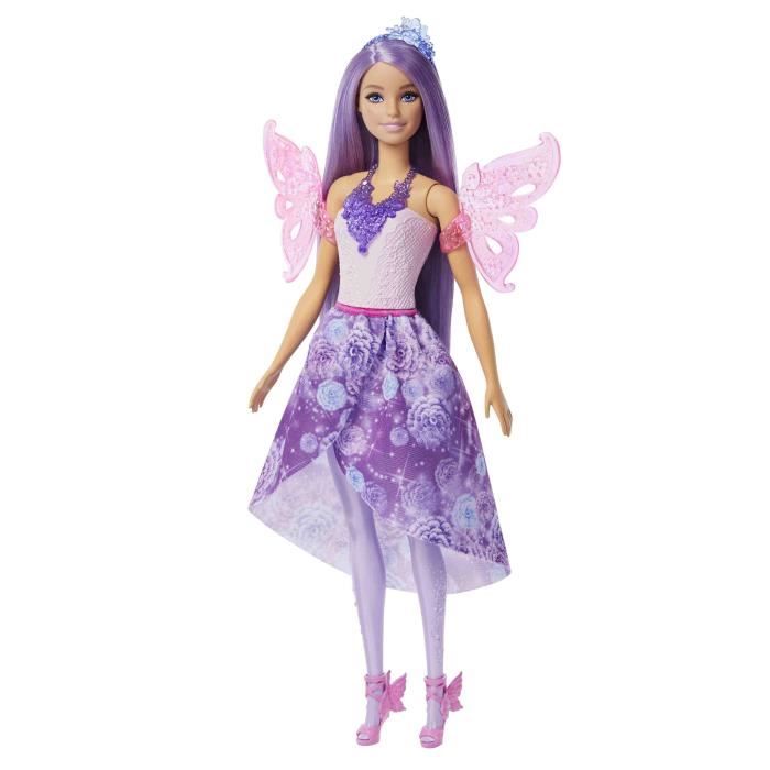 Poupée Barbie Fantaisie 3 En 1 Mattel JCP74 – Transformable en Fée ou Sirène avec 8 Accessoires - vue 2