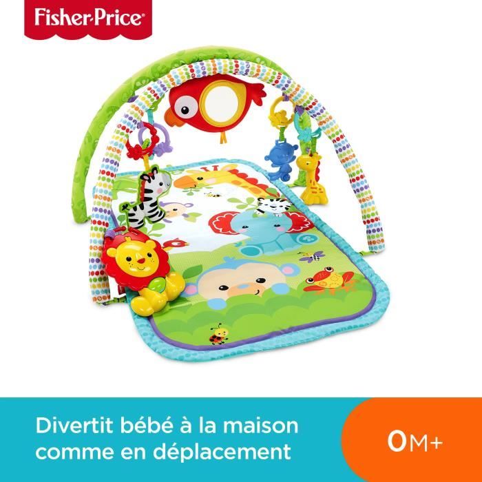 Tapis Amis de la Jungle 3 en 1 FISHER PRICE Mixte D s la