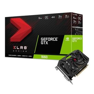 PNY Carte graphique GeForce GTX 1660 6 Go XLR8 Gaming OC PNY Carte graphique GeForce GTX 1660 6 Go XLR8 Gaming OC