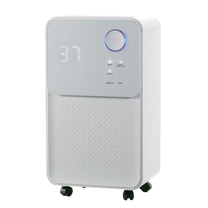 OCEANIC Pack de 2 Déshumidificateurs d'air électrique Extraction 12 litresjour Séchage du linge Drainage continu - vue 3