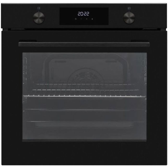 Four encastrable - Pyrolyse - CONTINENTAL EDISON - CEF78PAF - Noir - Porte froide - 78 L - 595 x 575 x 595 cm