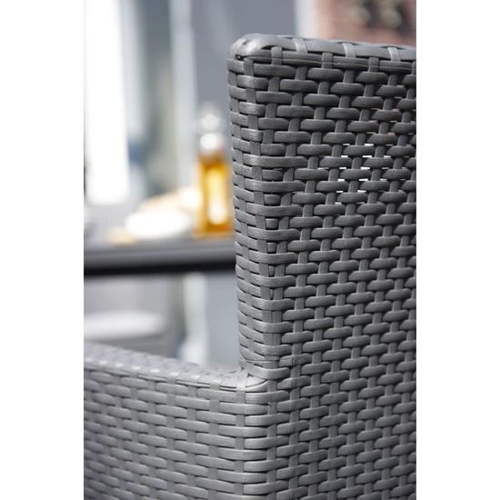 Salon De Jardin En Imitation Resine Tressee Allibert 2 Personnes