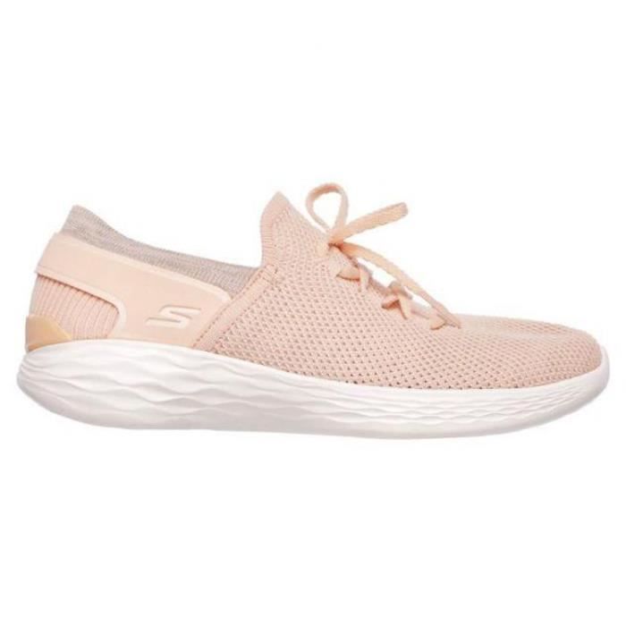 Baskets Femme SKECHERS You Spirit - Rose clair - Lacets - Textile