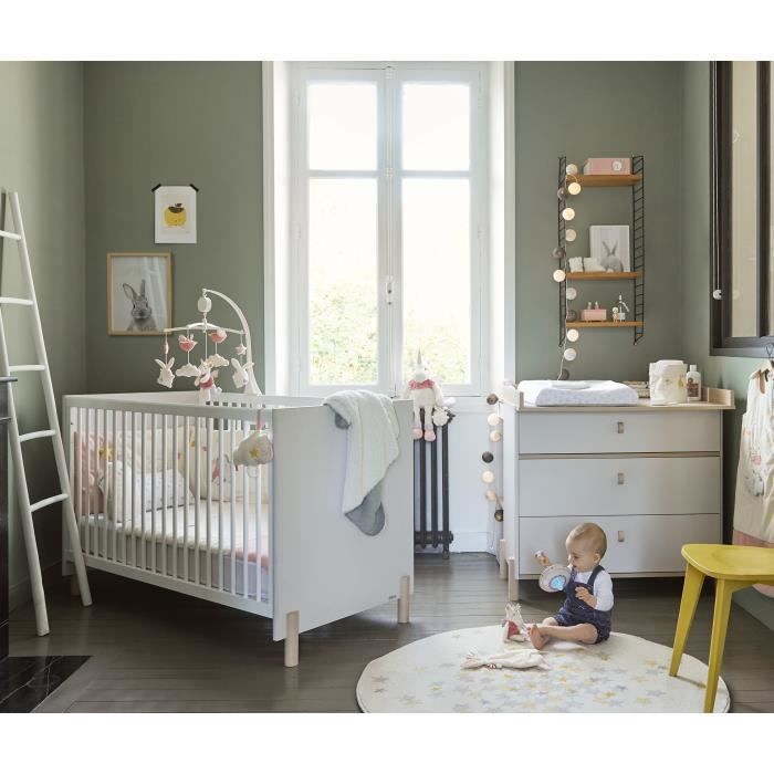Billie Chambre Bebe Duo Lit 70 X 140 Cm Commode Achat Vente Chambre Complete Bebe Soldes Sur Cdiscount Des Le Janvier Cdiscount