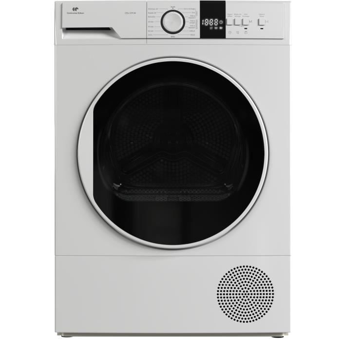 Sèche linge pompe à chaleur CONTINENTAL EDISON CESL12PCW 12 kg 60 cm Classe E