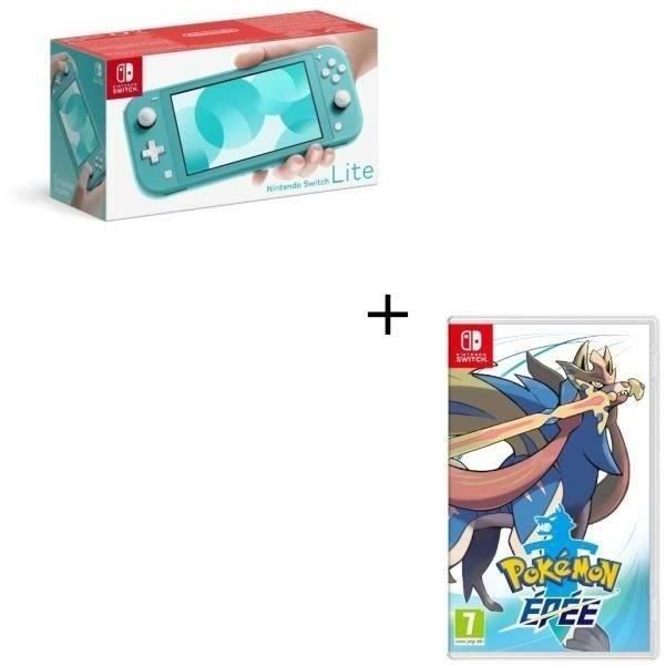 Pack Switch Lite Turquoise Pokemon Epee Cdiscount Jeux Video