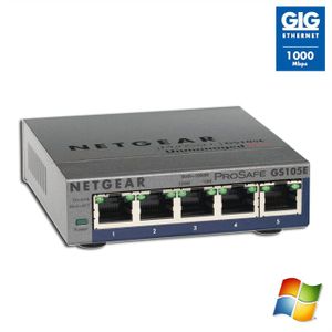 SWITCH - HUB ETHERNET  Netgear switch 5 ports Gigabit GS105E