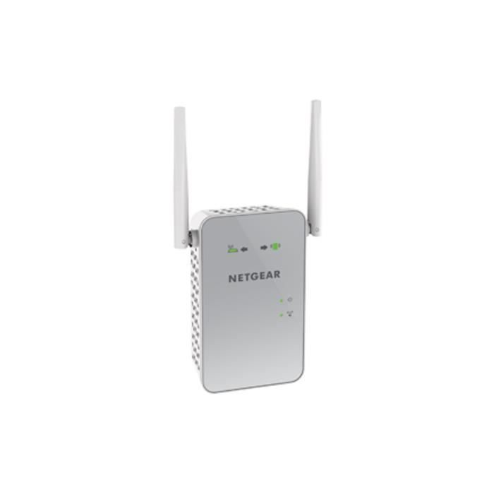 NETGEAR Répéteur WiFi 1200 Mbits AC1200 Dual Band Gigabit RJ45 Blanc